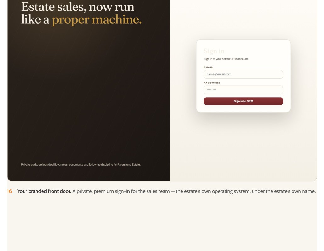Estate Stack rollout card