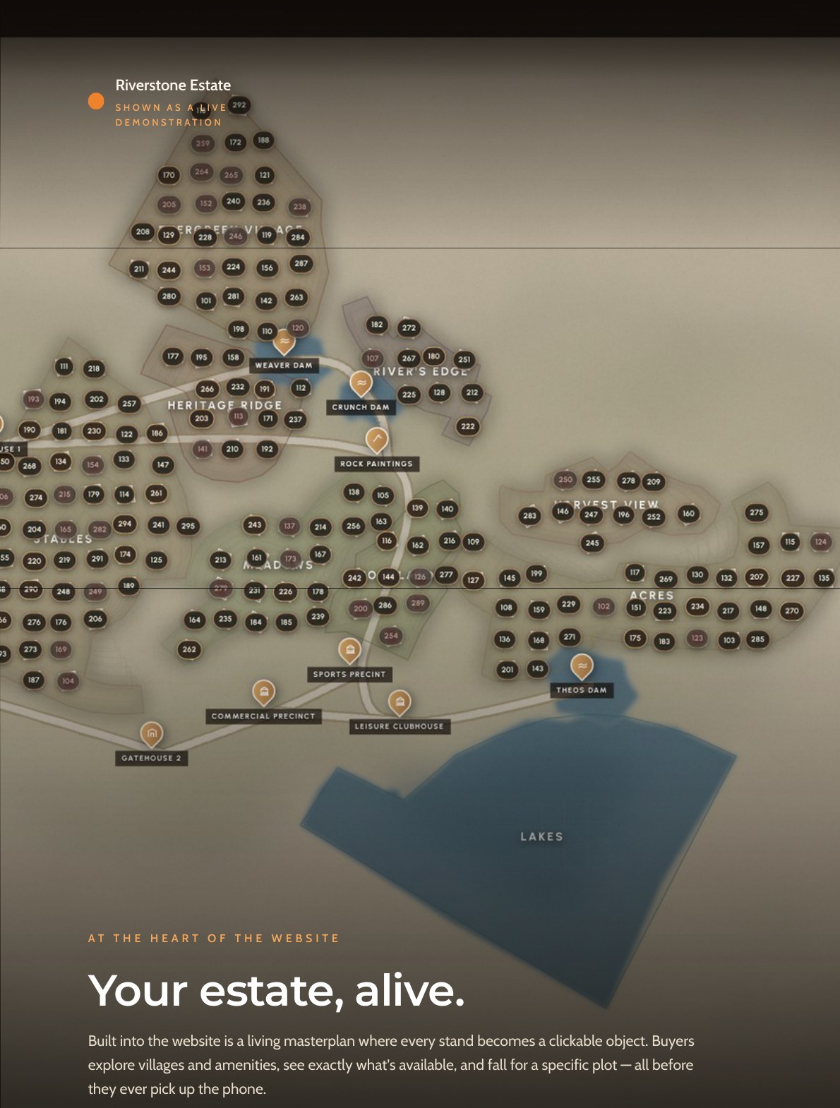 Estate Stack live masterplan example