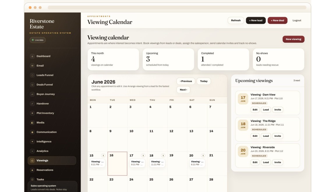 Viewing calendar